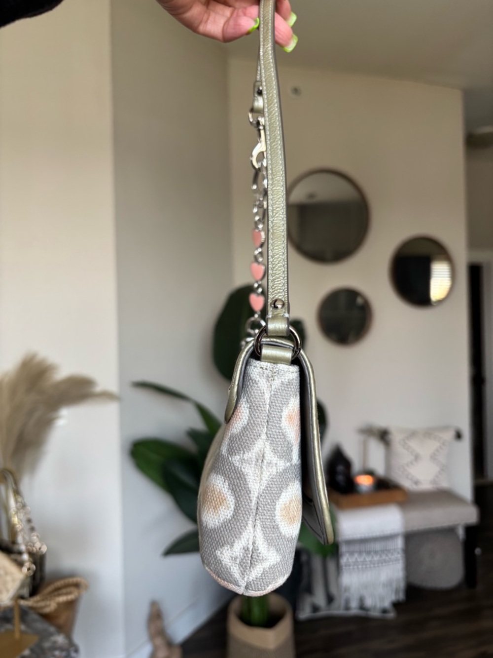 πππ§‘ππ©ΆCOACH Kristin Op Art Signature Ikat Mini Bag π©Άππ§‘ππ - Picture 7 of 9